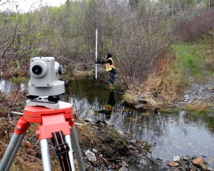 surveying water level