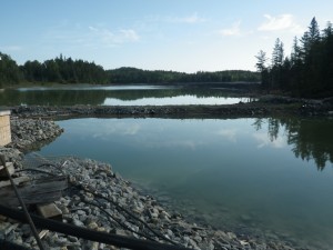 image of a tailing pond for mining