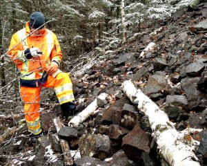 Mining waste rock