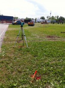 Geomatics at an industrial site